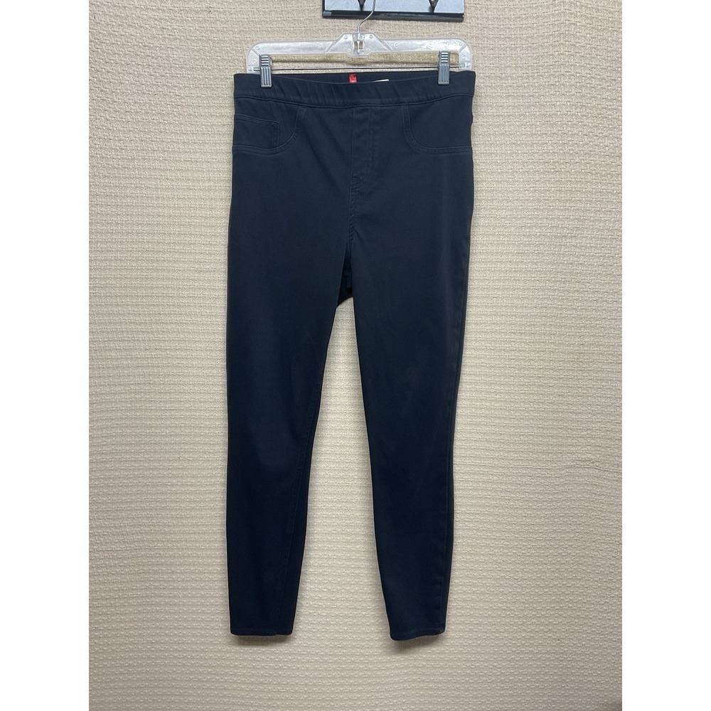 Spanx Black Ankle Skinny Jeans Pants Large Slimming Stretchy Women's EUC - Picture 4 of 7